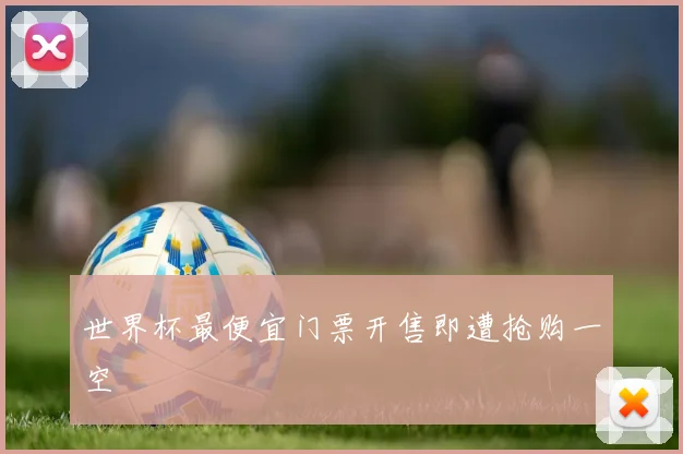 世界杯最便宜门票开售即遭抢购一空