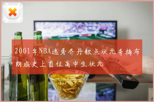 2001年NBA选秀乔丹钦点状元夸梅布朗成史上首位高中生状元